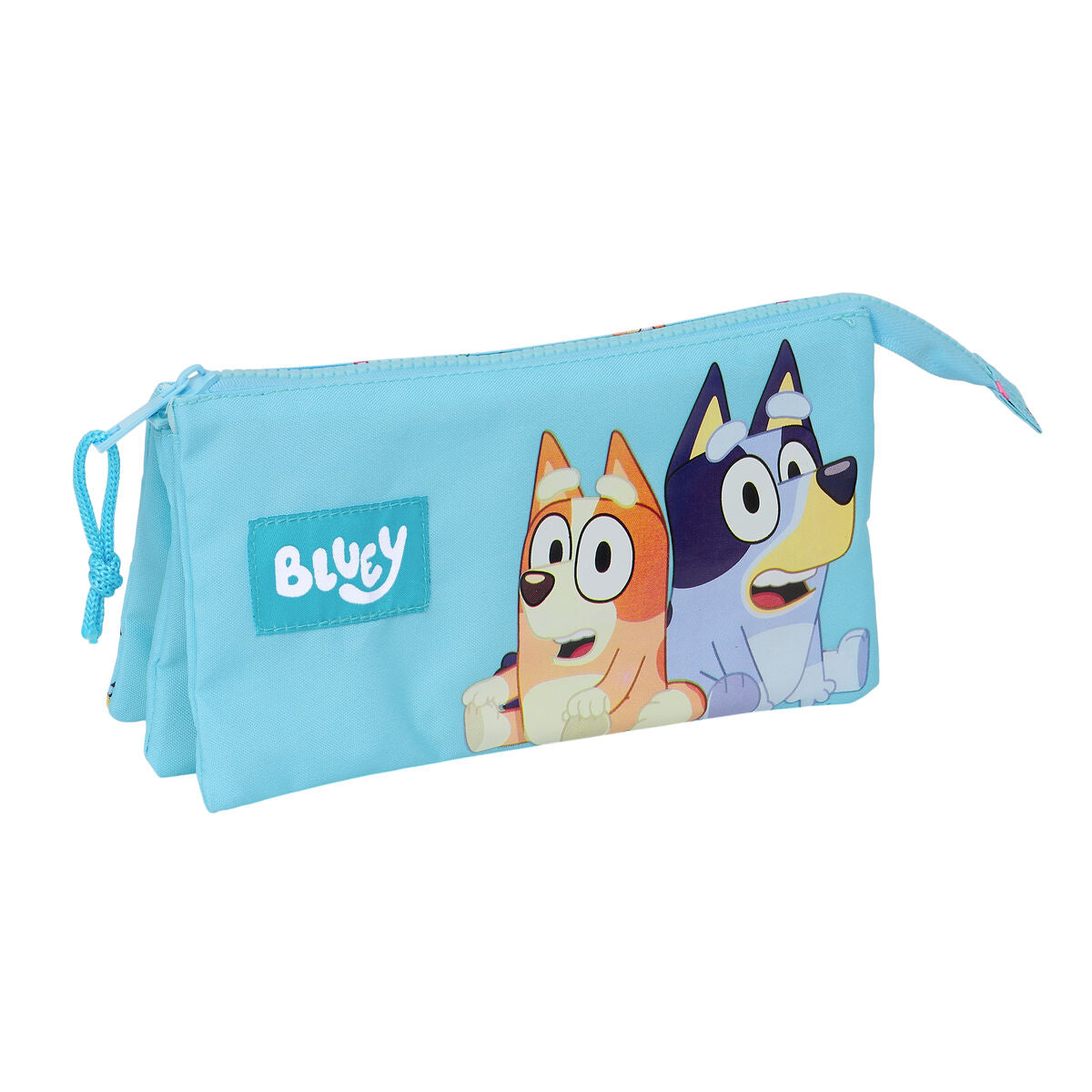 Penar triplu Bluey Albastru celest 22 x 12 x 3 cm - Birou și papetărie, Material școlar și educațional