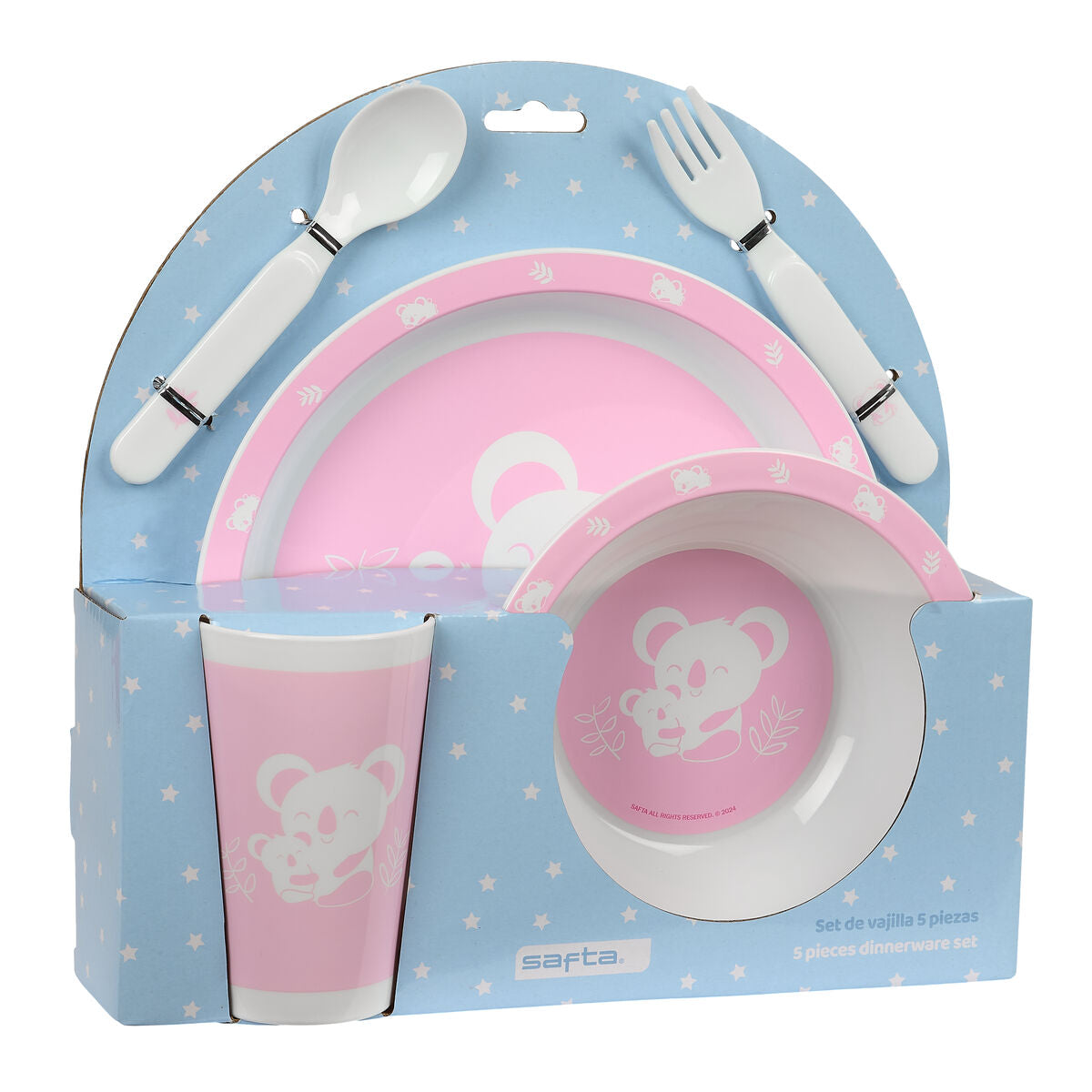 Set de veselă pentru copii Safta Koala Poliester 26 x 26 x 9 cm - Bebelus, Alăptarea și hrănirea