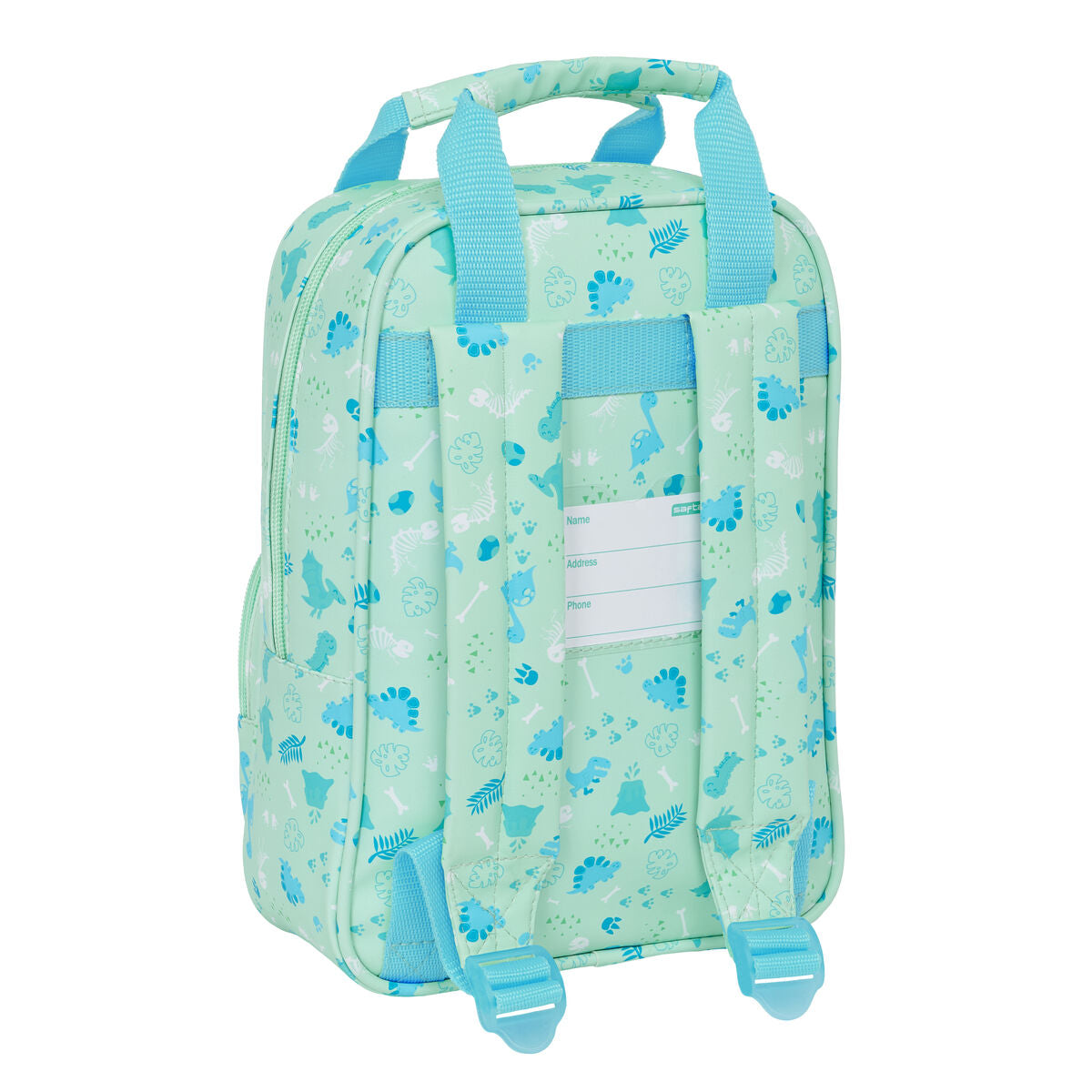 Rucsac pentru Copii Safta Dino Verde 20 x 28 x 8 cm - Birou și papetărie, Material școlar și educațional