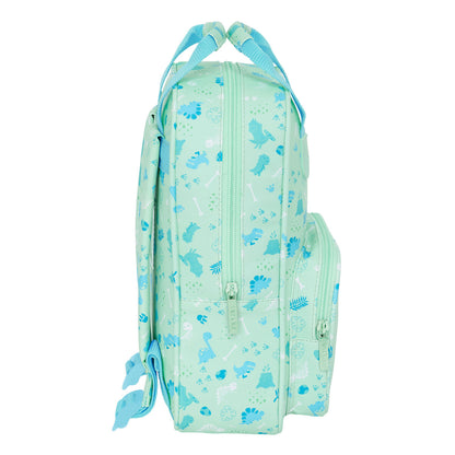 Rucsac pentru Copii Safta Dino Verde 20 x 28 x 8 cm - Birou și papetărie, Material școlar și educațional