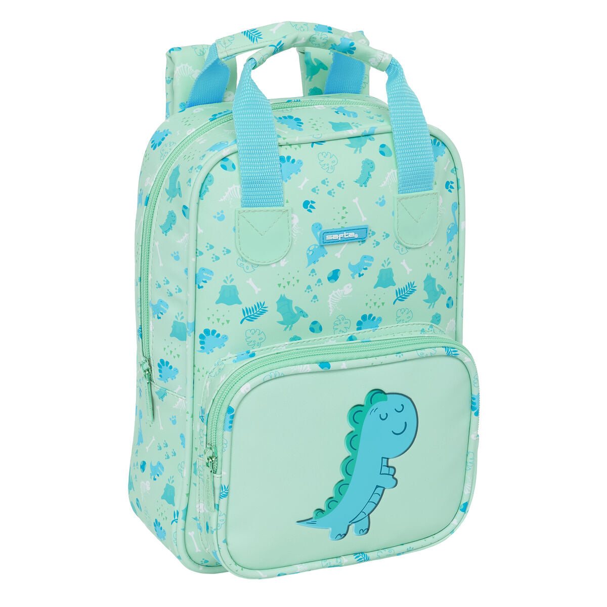 Rucsac pentru Copii Safta Dino Verde 20 x 28 x 8 cm - Birou și papetărie, Material școlar și educațional