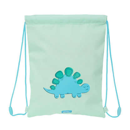 Geantă Rucsac cu Bretele Safta Dino Verde 26 x 34 x 1 cm - Birou și papetărie, Material școlar și educațional