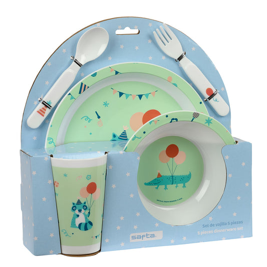 Set de veselă pentru copii Safta Fiesta Poliester 26 x 26 x 9 cm - Bebelus, Alăptarea și hrănirea