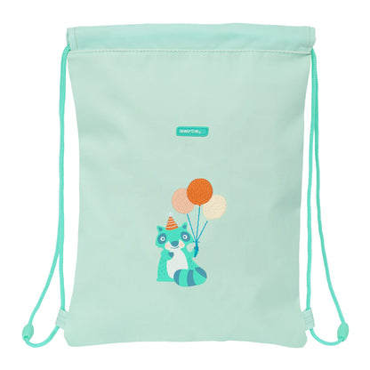 Geantă Rucsac cu Bretele Safta Fiesta Verde 26 x 34 x 1 cm - Birou și papetărie, Material școlar și educațional