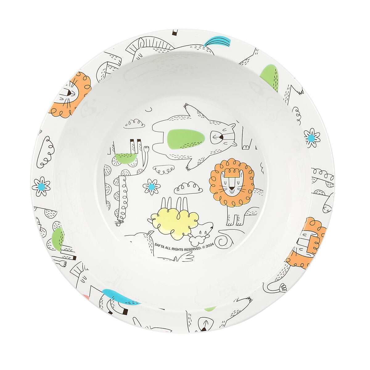 Set de veselă pentru copii Safta Zoo Poliester 26 x 26 x 9 cm - Bebelus, Alăptarea și hrănirea