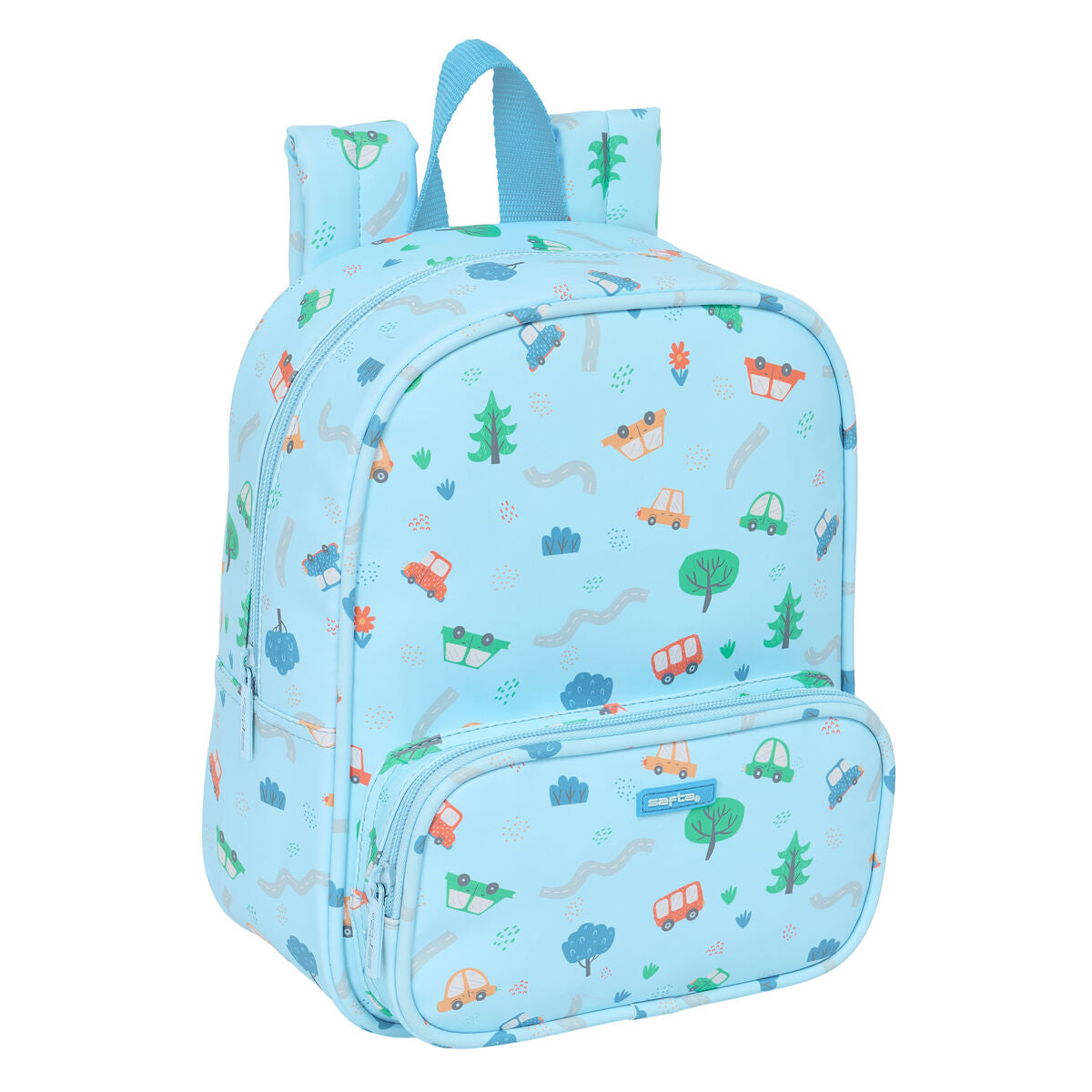 Rucsac pentru Copii Safta Coches Albastru 22 x 27 x 10 cm - Birou și papetărie, Material școlar și educațional