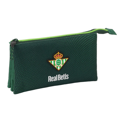 Penar triplu Real Betis Balompié Verde 22 x 12 x 3 cm - Birou și papetărie, Material școlar și educațional