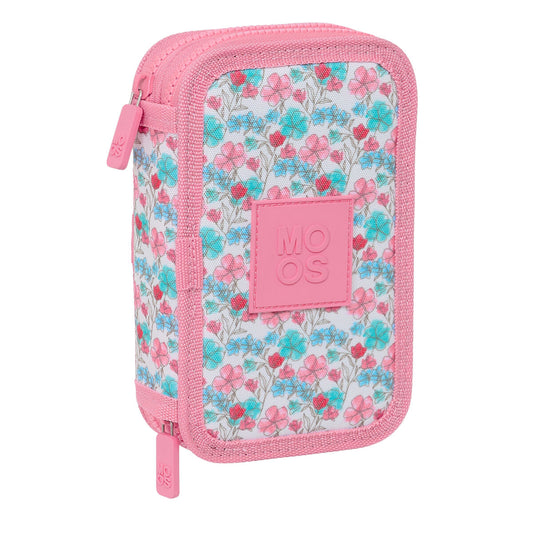Creion dublu Moos Flores Multicolor 12.5 x 19.5 x 4 cm 28 Piese - Birou și papetărie, Material școlar și educațional