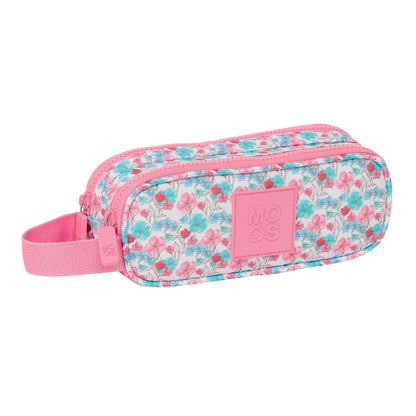Penar dublu Moos Flores Multicolor 21 x 8 x 6 cm - Birou și papetărie, Material școlar și educațional