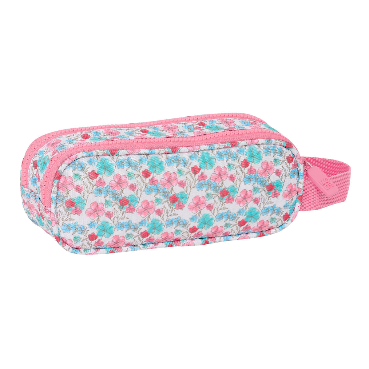 Penar dublu Moos Flores Multicolor 21 x 8 x 6 cm - Birou și papetărie, Material școlar și educațional