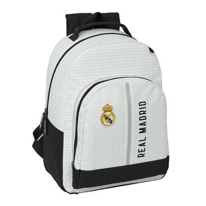 Ghiozdan Real Madrid C.F. 24/25 Alb Gri 32 x 42 x 15 cm - Birou și papetărie, Material școlar și educațional
