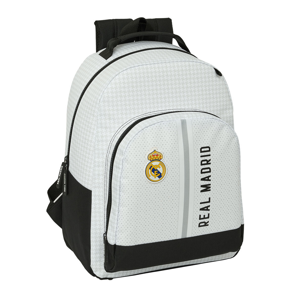 Ghiozdan Real Madrid C.F. 24/25 Alb Gri 32 x 42 x 15 cm - Birou și papetărie, Material școlar și educațional