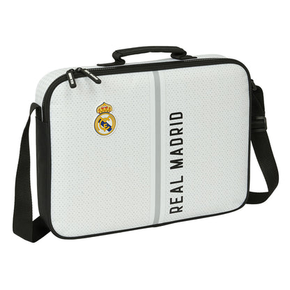 ghiozdan de școală Real Madrid C.F. Alb Gri 38 x 28 x 6 cm - Birou și papetărie, Material școlar și educațional