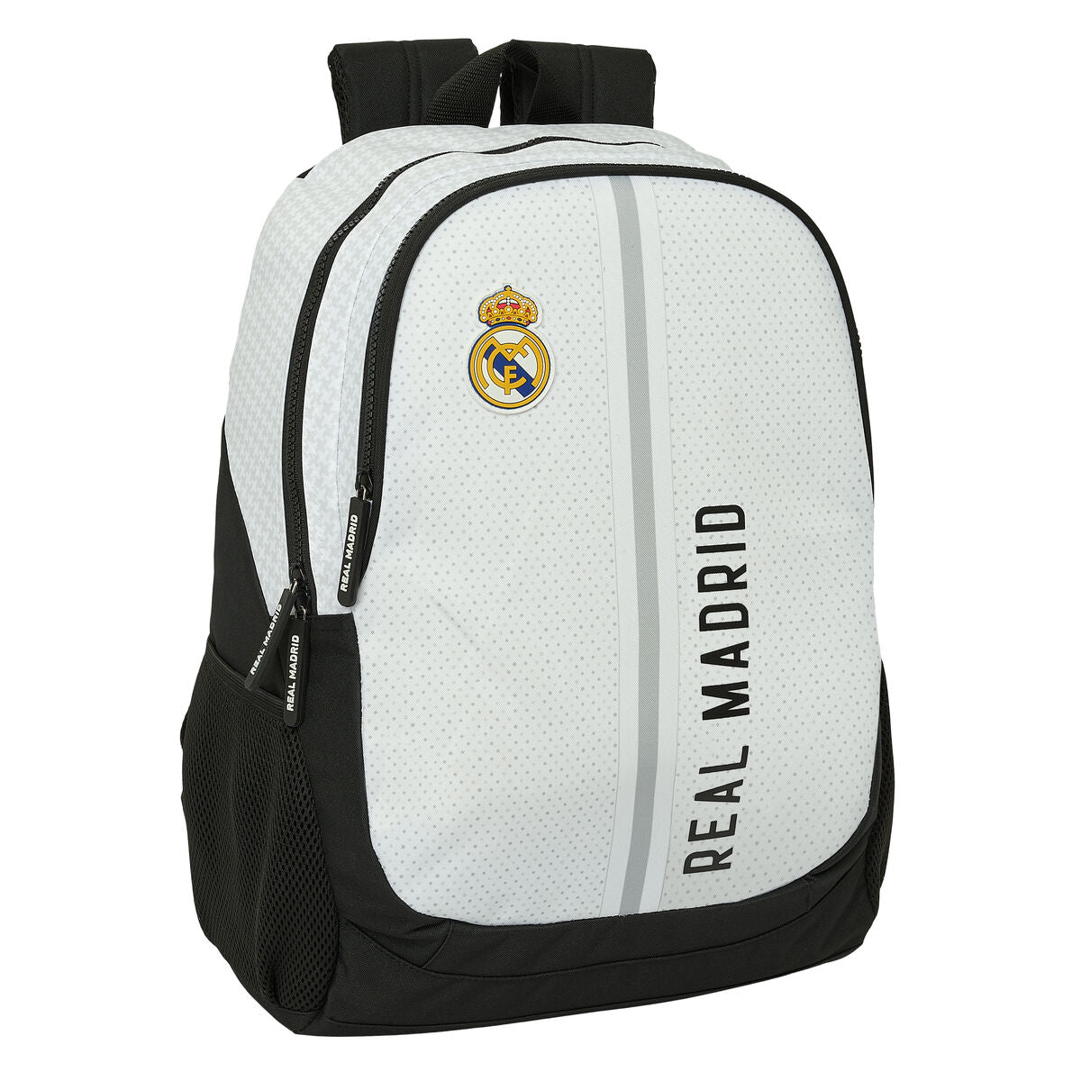 Ghiozdan Real Madrid C.F. 24/25 Alb Gri 32 x 44 x 16 cm - Birou și papetărie, Material școlar și educațional