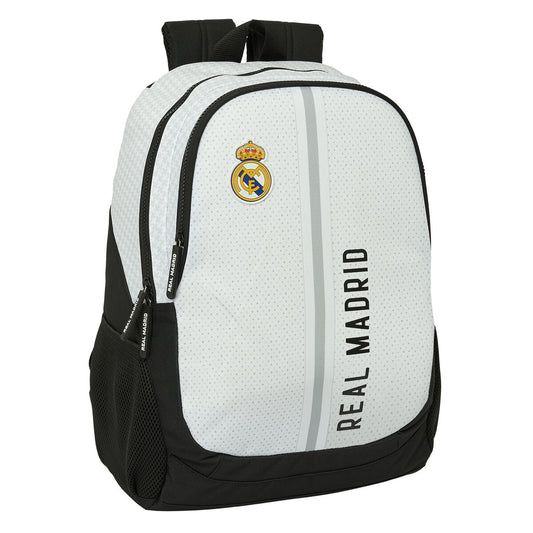 Ghiozdan Real Madrid C.F. 24/25 Alb Gri 32 x 44 x 16 cm - Birou și papetărie, Material școlar și educațional