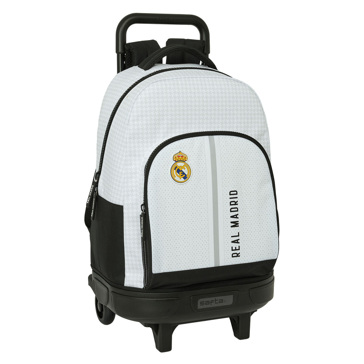Ghiozdan cu Roți Real Madrid C.F. 24/25 Alb Gri 33 x 45 x 22 cm - Birou și papetărie, Material școlar și educațional