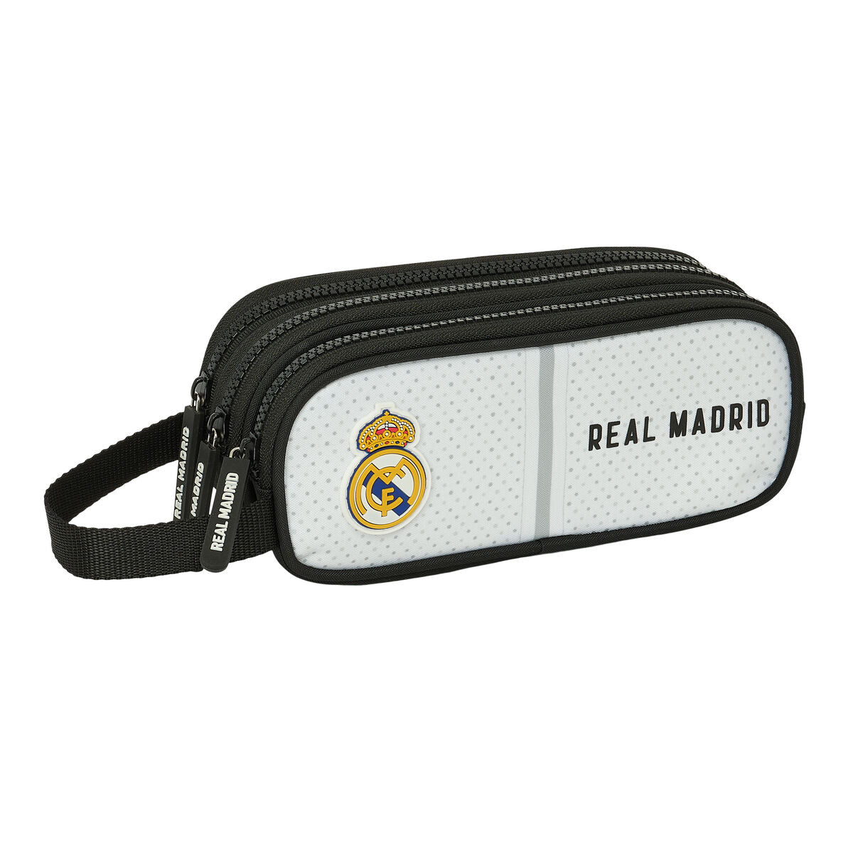 Penar triplu Real Madrid C.F. Alb Gri 21 x 8.5 x 7 cm - Birou și papetărie, Material școlar și educațional