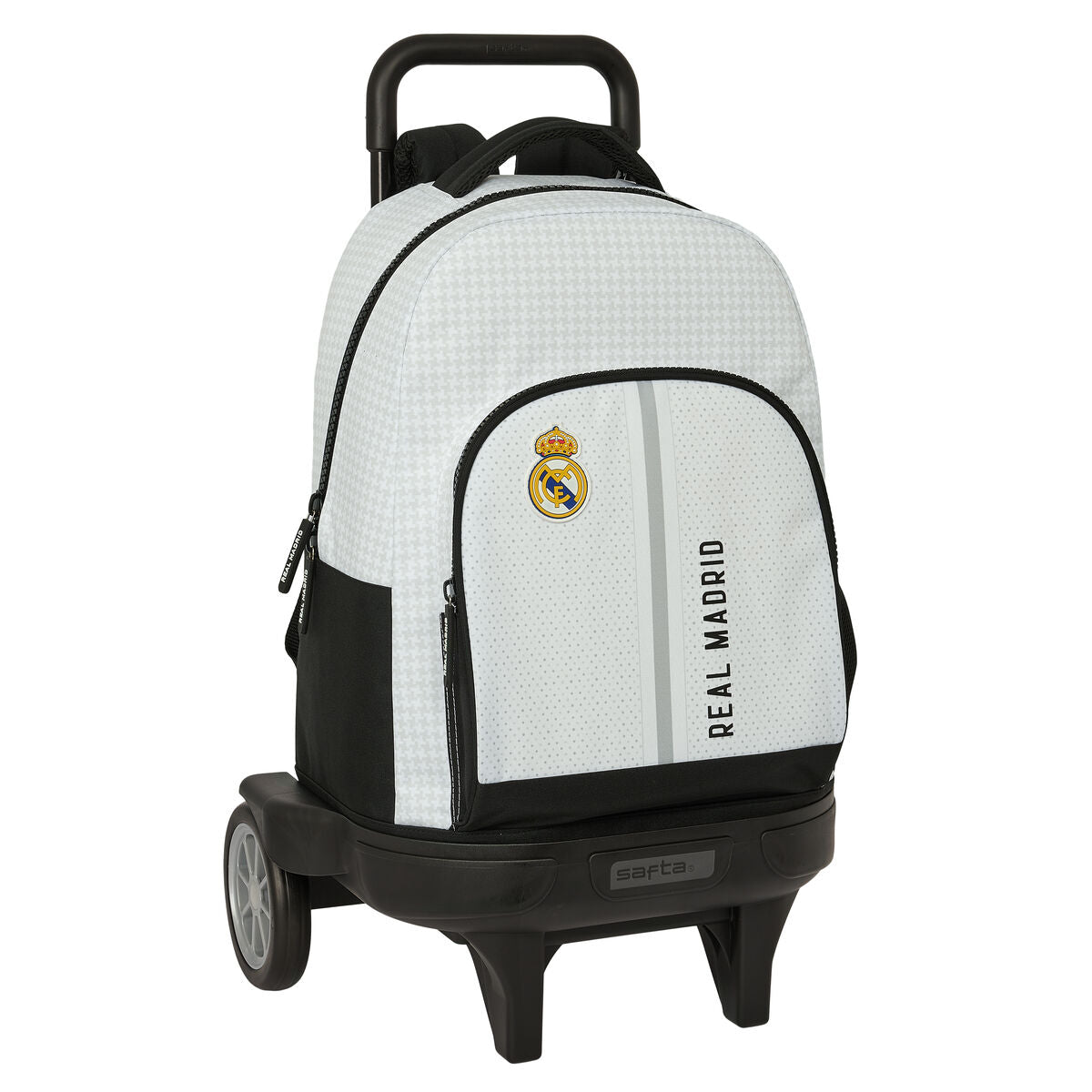 Ghiozdan cu Roți Real Madrid C.F. 24/25 Alb Gri 33 x 45 x 22 cm - Birou și papetărie, Material școlar și educațional