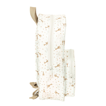 Ghiozdan Sophie la Girafe Bej 20 x 28 x 8 cm - Birou și papetărie, Material școlar și educațional