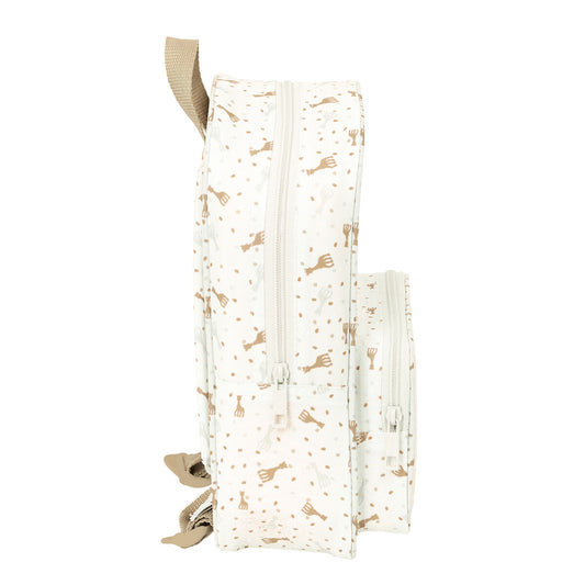Ghiozdan Sophie la Girafe Bej 20 x 28 x 8 cm - Birou și papetărie, Material școlar și educațional