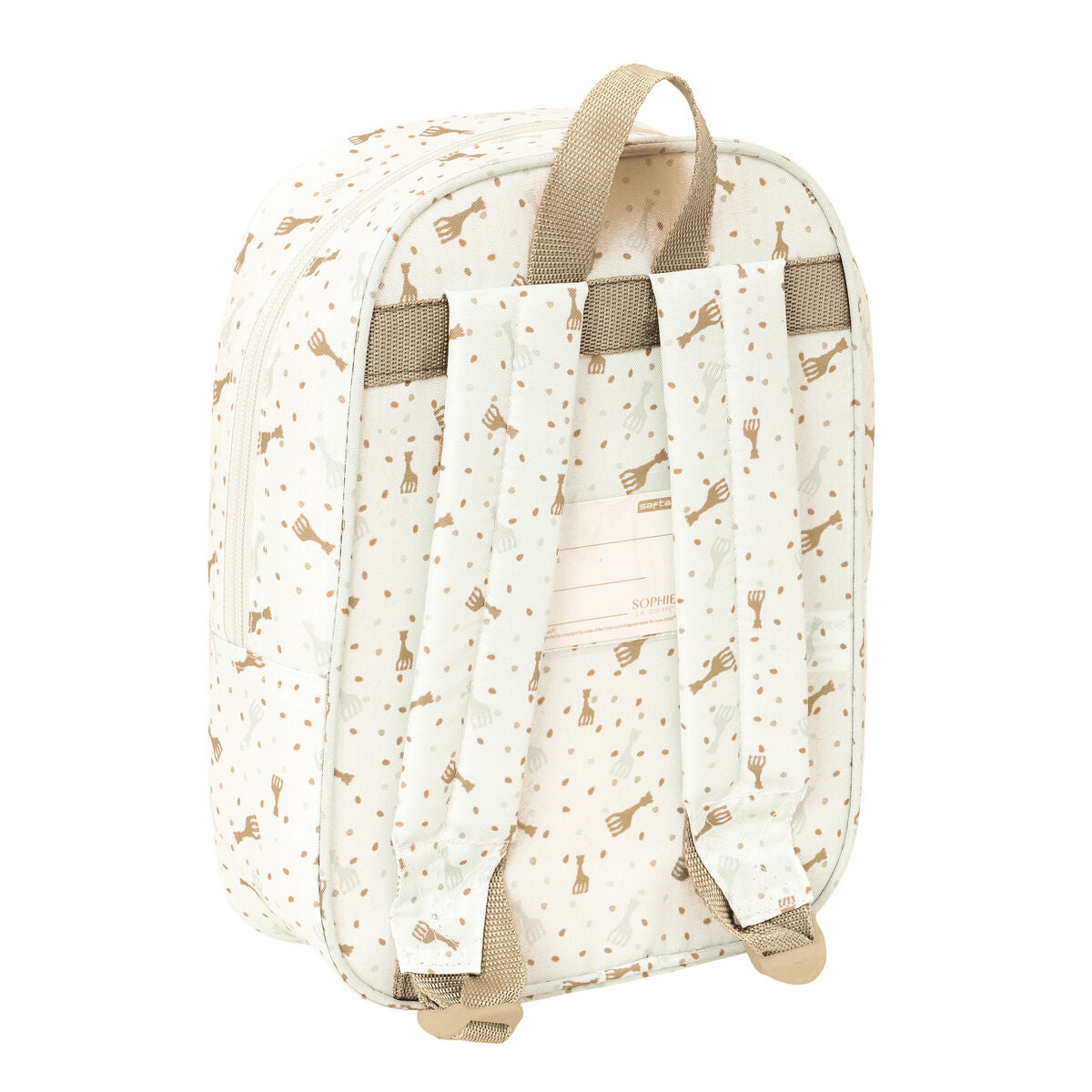 Ghiozdan Sophie la Girafe Bej 20 x 28 x 8 cm - Birou și papetărie, Material școlar și educațional