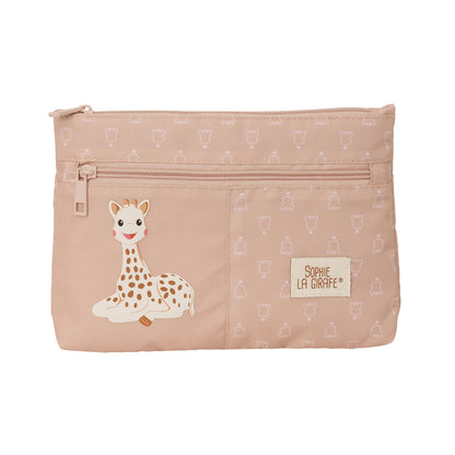 Penar dublu Sophie la Girafe Bej 23 x 16 x 3 cm - Birou și papetărie, Material școlar și educațional