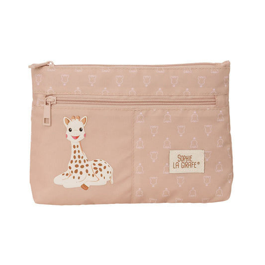 Penar dublu Sophie la Girafe Bej 23 x 16 x 3 cm - Birou și papetărie, Material școlar și educațional