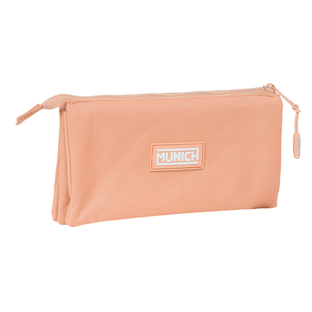 Penar triplu Munich Basic Piersică 22 x 12 x 3 cm - Birou și papetărie, Material școlar și educațional