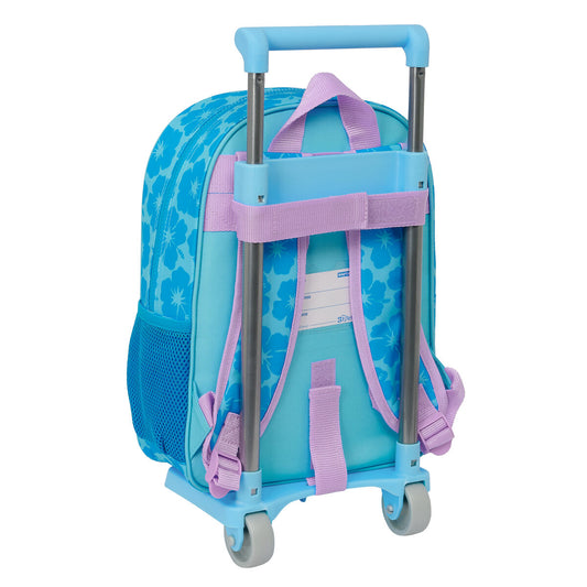 Ghiozdan cu Roți Lilo & Stitch Hawaii Albastru 26 x 34 x 11 cm - Birou și papetărie, Material școlar și educațional