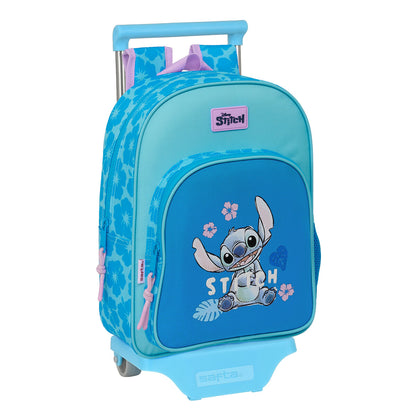 Ghiozdan cu Roți Lilo & Stitch Hawaii Albastru 26 x 34 x 11 cm - Birou și papetărie, Material școlar și educațional