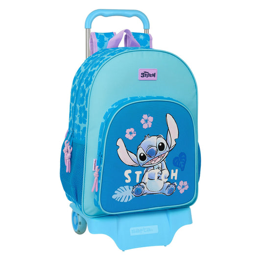 Ghiozdan cu Roți Lilo & Stitch Hawaii Albastru 33 x 42 x 14 cm - Birou și papetărie, Material școlar și educațional