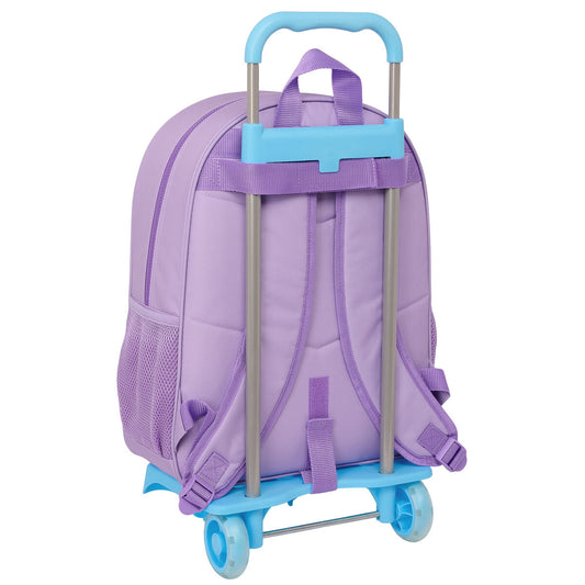 Ghiozdan cu Roți Stitch Sweet Albastru Liliachiu 33 x 42 x 14 cm - Birou și papetărie, Material școlar și educațional