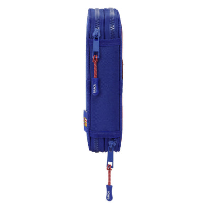 Creion dublu F.C. Barcelona Castaniu Bleumarin 12.5 x 19.5 x 4 cm 28 Piese - Birou și papetărie, Material școlar și educațional