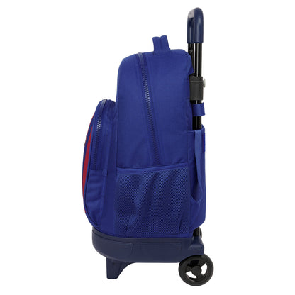 Ghiozdan cu Roți F.C. Barcelona 24/25 Castaniu Bleumarin 33 x 45 x 22 cm - Birou și papetărie, Material școlar și educațional