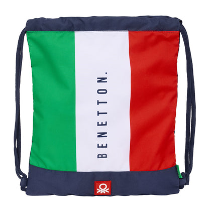Geantă Rucsac cu Bretele Benetton Flag Bleumarin 35 x 40 x 1 cm - Birou și papetărie, Material școlar și educațional