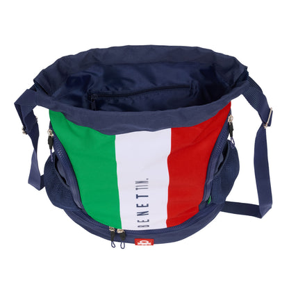 Geantă Rucsac cu Bretele Benetton Flag Bleumarin 35 x 40 x 1 cm - Birou și papetărie, Material școlar și educațional