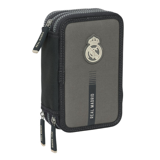 Geantă Universală Real Madrid C.F. Gri 12,5 x 19,5 x 5,5 cm 37 Piese - Birou și papetărie, Material școlar și educațional