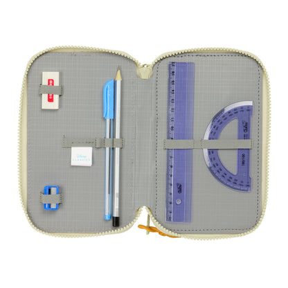 Penar Triplu Mufasa Verde Bej 12,5 x 19,5 x 5,5 cm 37 Piese - Birou și papetărie, Material școlar și educațional
