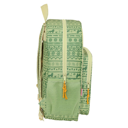 Ghiozdan Mufasa Verde Bej 33 x 42 x 14 cm - Birou și papetărie, Material școlar și educațional