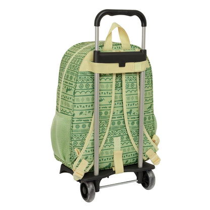 Ghiozdan cu Roți Mufasa Verde Bej 33 x 42 x 14 cm - Birou și papetărie, Material școlar și educațional