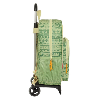 Ghiozdan cu Roți Mufasa Verde Bej 33 x 42 x 14 cm - Birou și papetărie, Material școlar și educațional