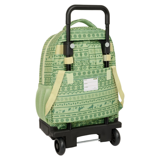 Ghiozdan cu Roți Mufasa Verde Bej 33 x 45 x 22 cm - Birou și papetărie, Material școlar și educațional