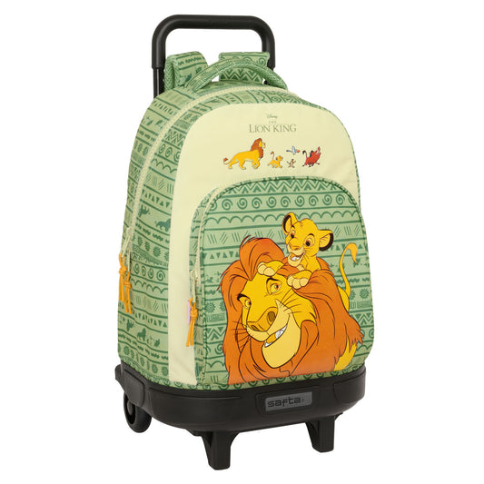 Ghiozdan cu Roți Mufasa Verde Bej 33 x 45 x 22 cm - Birou și papetărie, Material școlar și educațional