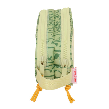 Penar dublu Mufasa Verde Bej 21 x 8 x 6 cm - Birou și papetărie, Material școlar și educațional