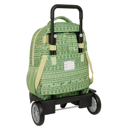 Ghiozdan cu Roți Mufasa Verde Bej 33 x 45 x 22 cm - Birou și papetărie, Material școlar și educațional
