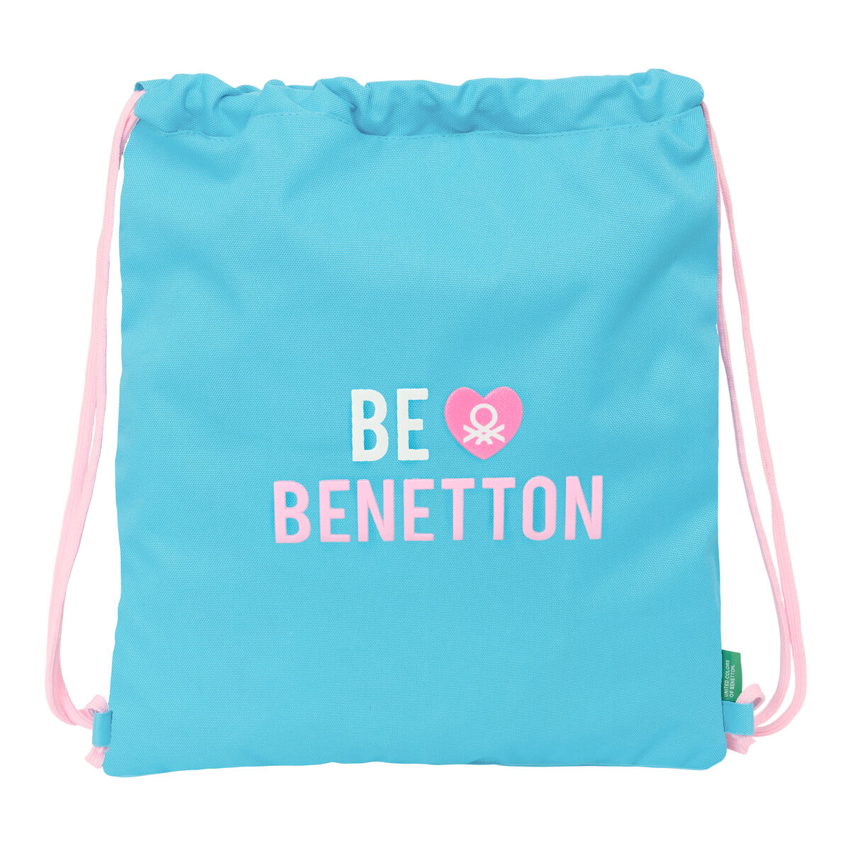 Geantă Rucsac cu Bretele Benetton Unique Roz Turquoise 35 x 40 x 1 cm - Birou și papetărie, Material școlar și educațional