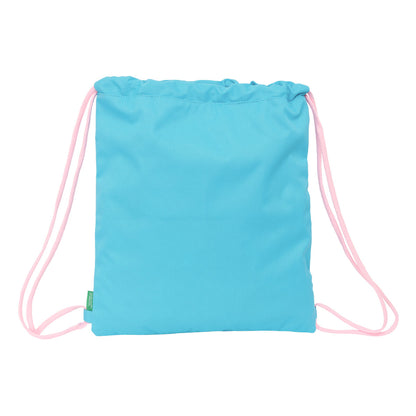 Geantă Rucsac cu Bretele Benetton Unique Roz Turquoise 35 x 40 x 1 cm - Birou și papetărie, Material școlar și educațional