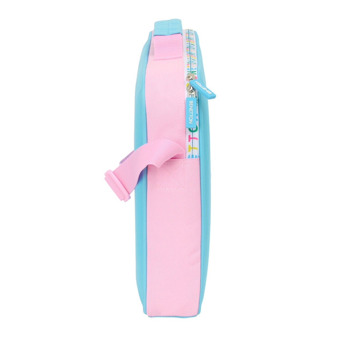 ghiozdan de școală Benetton Unique Roz Turquoise 38 x 28 x 6 cm - Birou și papetărie, Material școlar și educațional