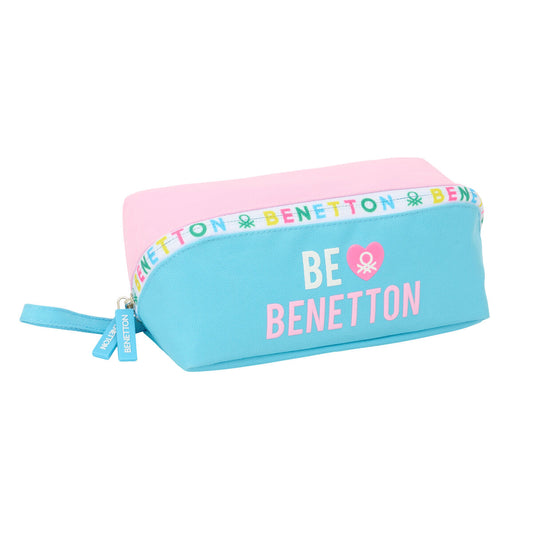 Geantă Universală Benetton Unique Roz Turquoise 20 x 8 x 8 cm - Birou și papetărie, Material școlar și educațional