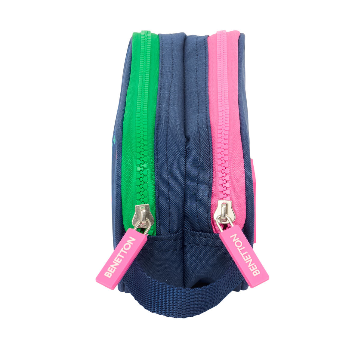 Penar dublu Benetton Damero Bleumarin 21 x 8 x 6 cm - Birou și papetărie, Material școlar și educațional